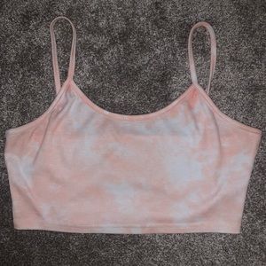 NWOT Tye Dye Ribbed Crop Top